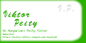 viktor peity business card